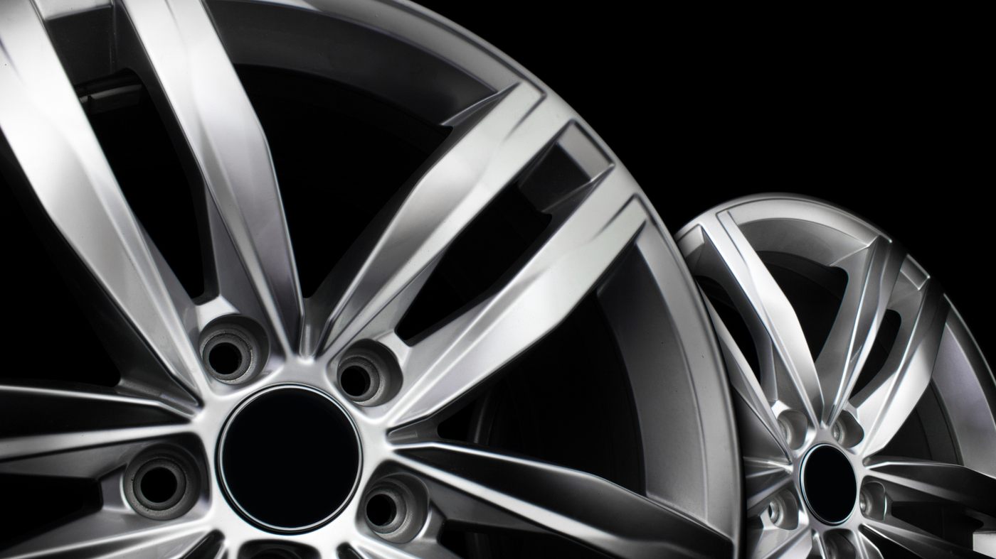 Pair of refinished silver wheels